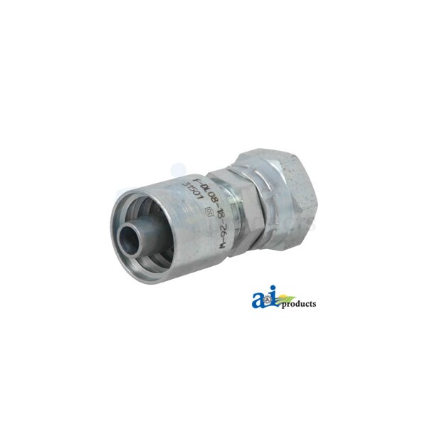 Din Light 24 degree Seat Female Swivel with O-Ring 3" x2" x1"